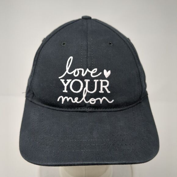 Love Your Melon Slideback Hat Black One Size Adjustable Embroidered 6 Panel - Picture 2 of 8